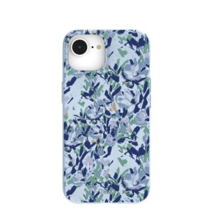 Powder Blue Blue Blooms iPhone 16e/17e Case