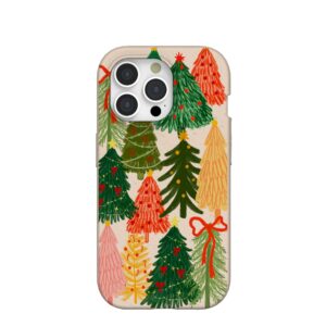 Seashell Festive Trees iPhone 15 Pro Case