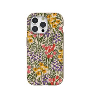 Seashell Flower Field iPhone 15 Pro Case
