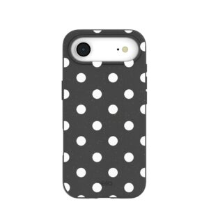 Black Polka Confetti iPhone Air Case
