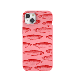Bubblegum Pink Sardine Stream iPhone 15 Plus Case