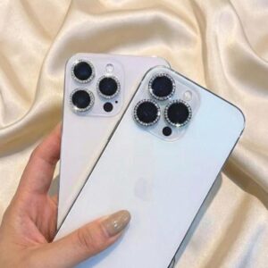 3 pcs Crystal iPhone Camera Cover: Sparkling Bling Lens Protector