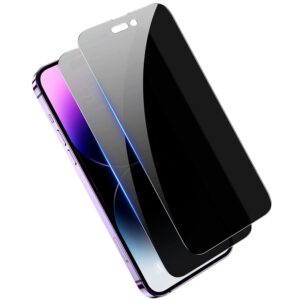 2Pcs Privacy Screen Protectors Tempered Glass Screen Film Full Coverage Screen Protector Fit for iPhone 14/14Plus/14Pro/14Pro Max/13/13Pro/1